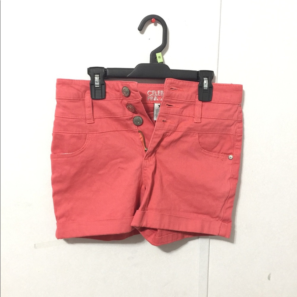 Pink High-waisted shorts